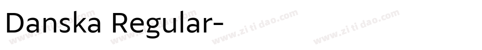 Danska Regular字体转换